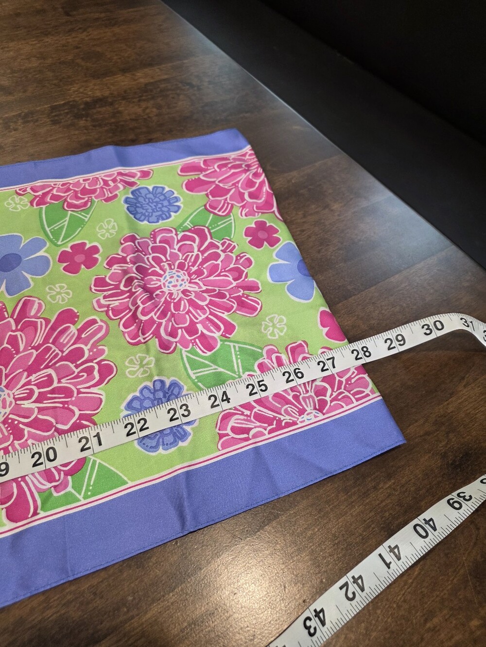Lilly Pulitzer Breast Cancer Pink Floral Scarf 56" X 13" - Picture 4 of 6